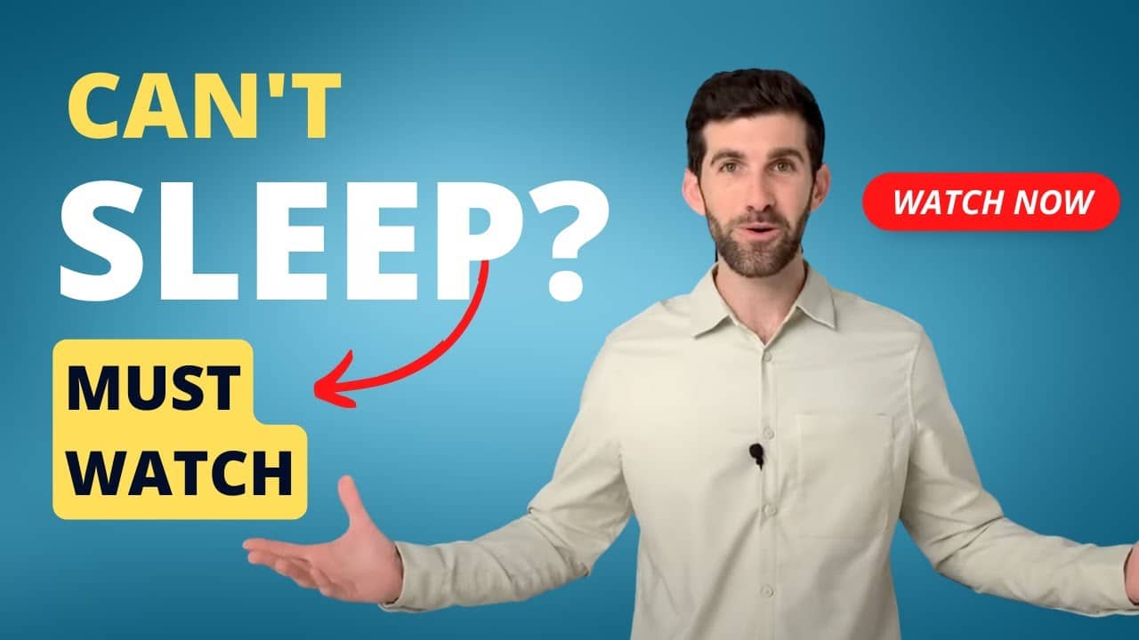 A Sleep Expert Shares Must-Watch Advice On How To Get A Good Night’s Rest, With Bold Text Highlighting Sleep Struggles And Solutions For Better Sleep Quality.